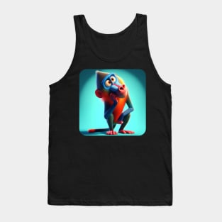 Animals, Insects and Birds - Baboon #57 Tank Top